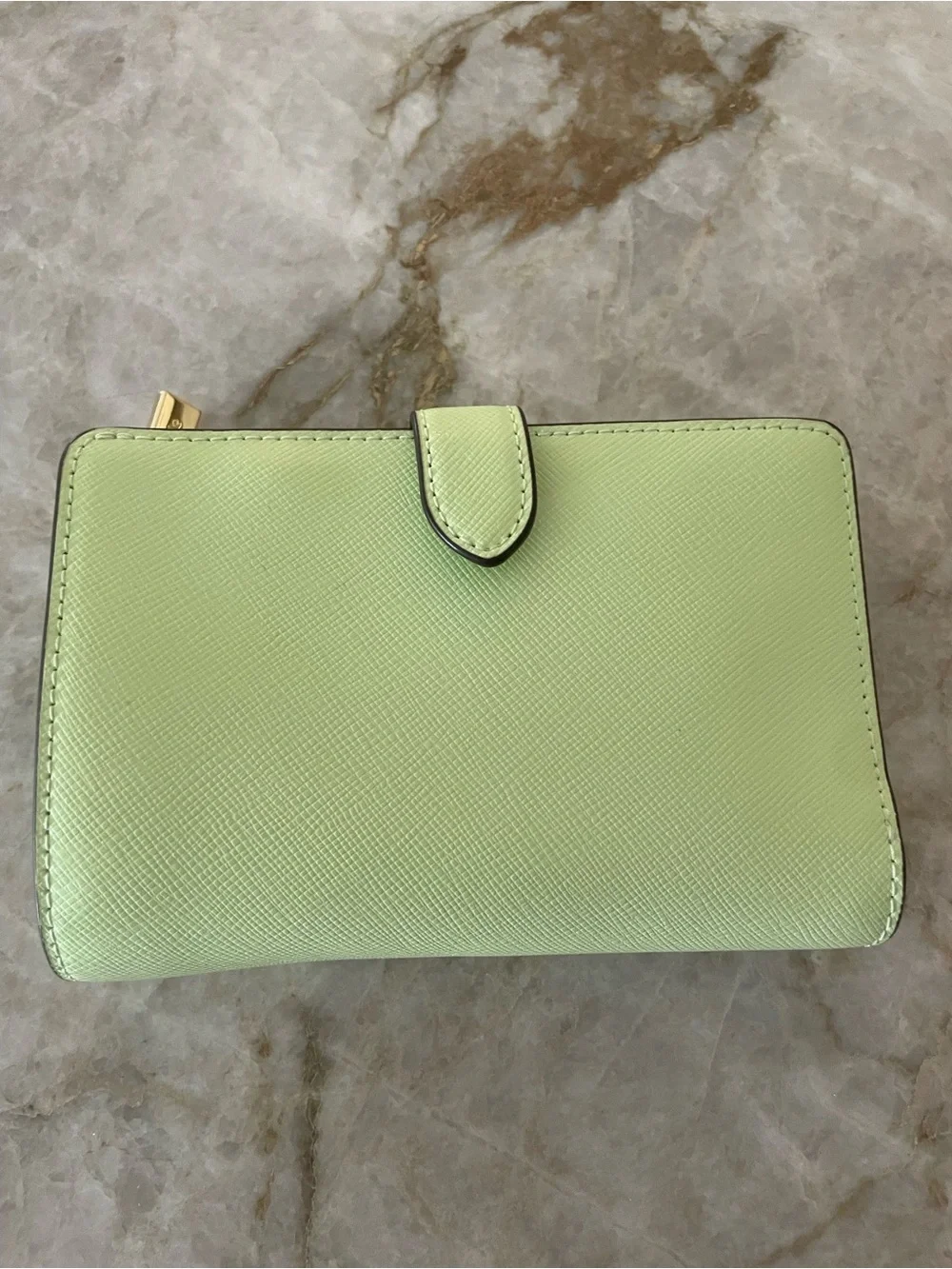 kate spade New York Madison Light Green Saffiano Zip Wallet